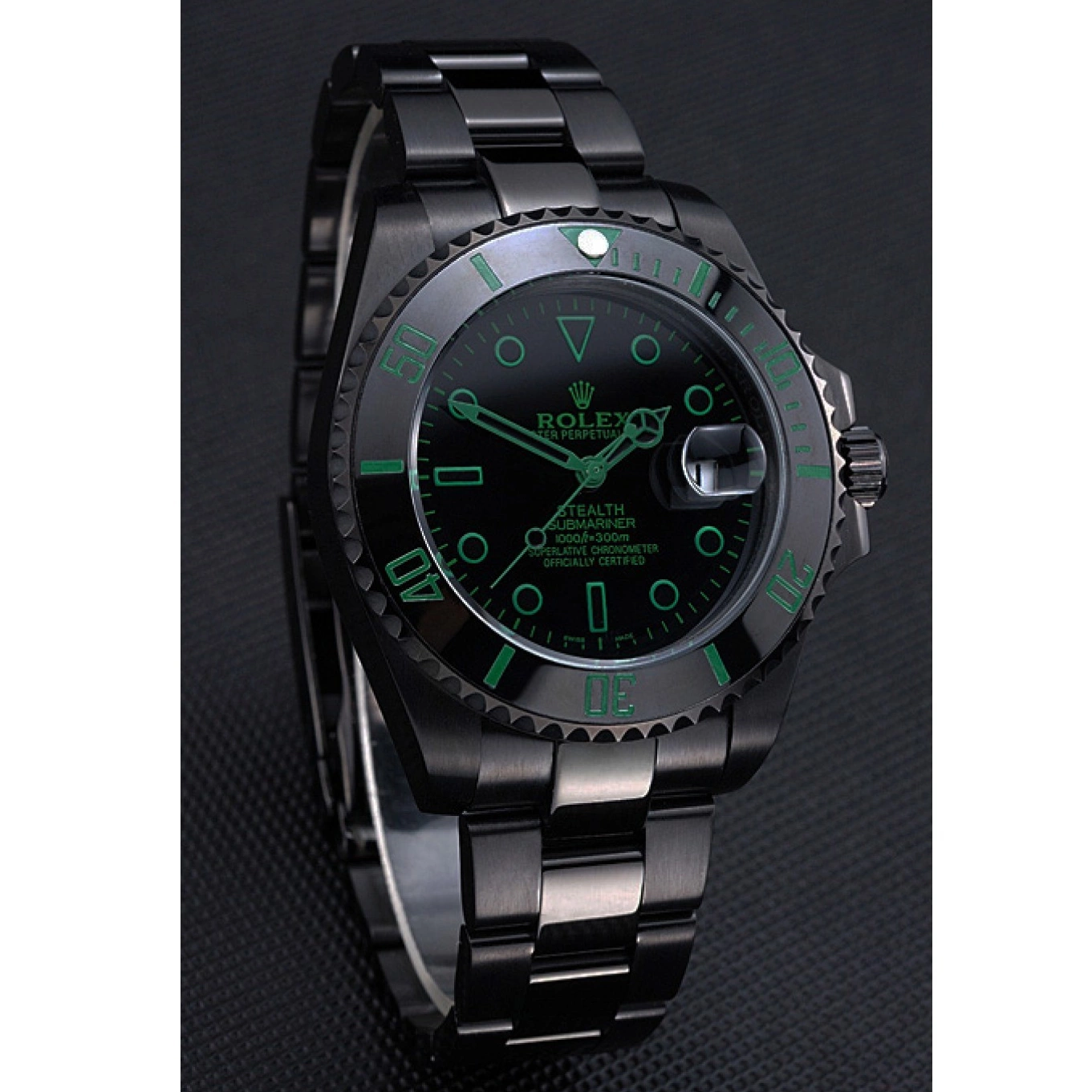 Aaa replica watch Submariner Rolex Stealth Black Ceramic 622007 0711